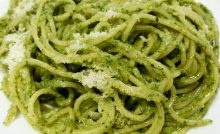 Spaghetti met walnootpesto